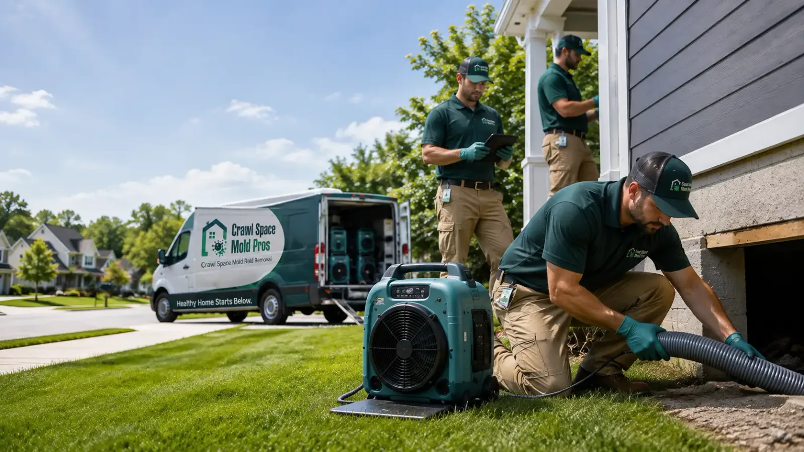 Crawl Space Mold Removal in Rapid Valley, SD